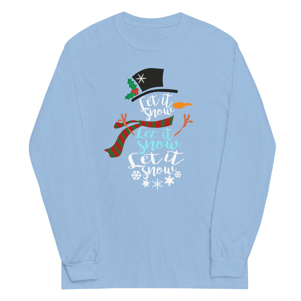 "Let It Snow" Plus Size Long Sleeve Shirt (Several Colors Available)