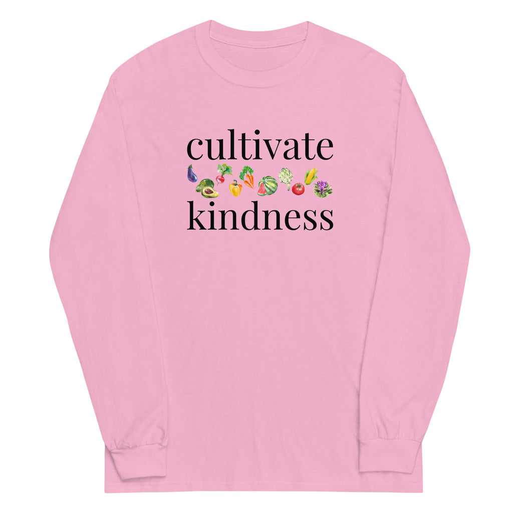 cultivate kindness Plus Size Long Sleeve Shirt (Several Colors Available)