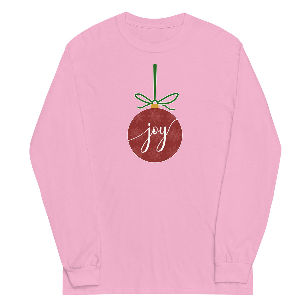 Joy Script Ornament Plus Size Long Sleeve Shirt - Several Colors Available