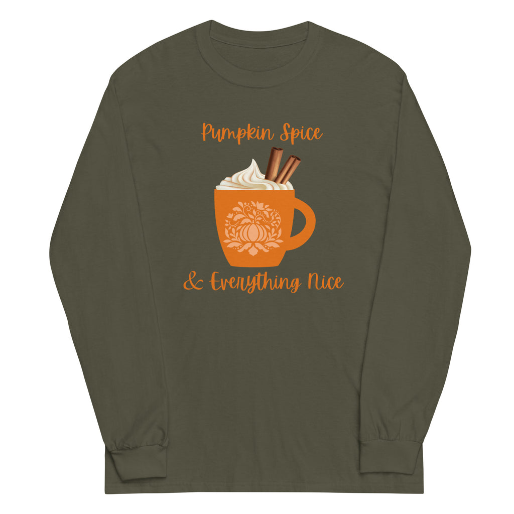 Pumpkin Spice & Everything Nice Plus Size Long Sleeve Shirt - Several Colors Available