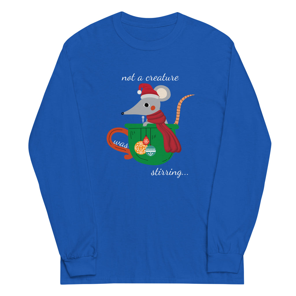 not a creature was stirring Plus Size Long Sleeve Shirt - Several Colors Available