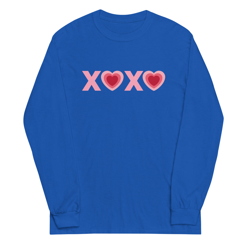 Valentine's XOXO Heart Plus Size Long Sleeve Shirt - Several Colors Available