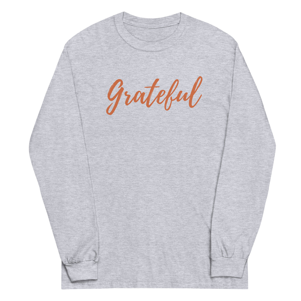 Grateful Script Plus Size Long Sleeve Shirt - Several Colors Available