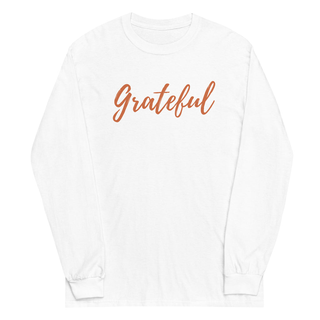 Grateful Script Plus Size Long Sleeve Shirt - Several Colors Available