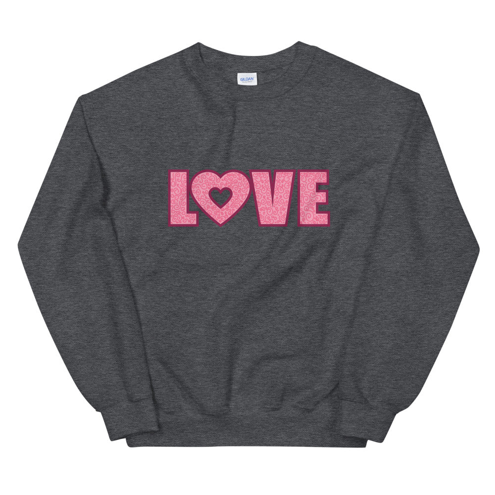 Valentines Love Heart Sweatshirt