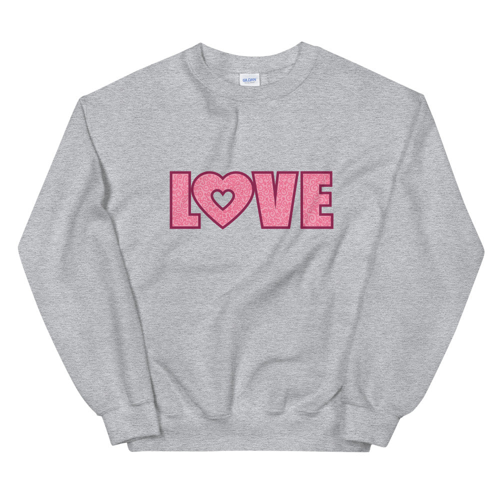 Valentines Love Heart Sweatshirt