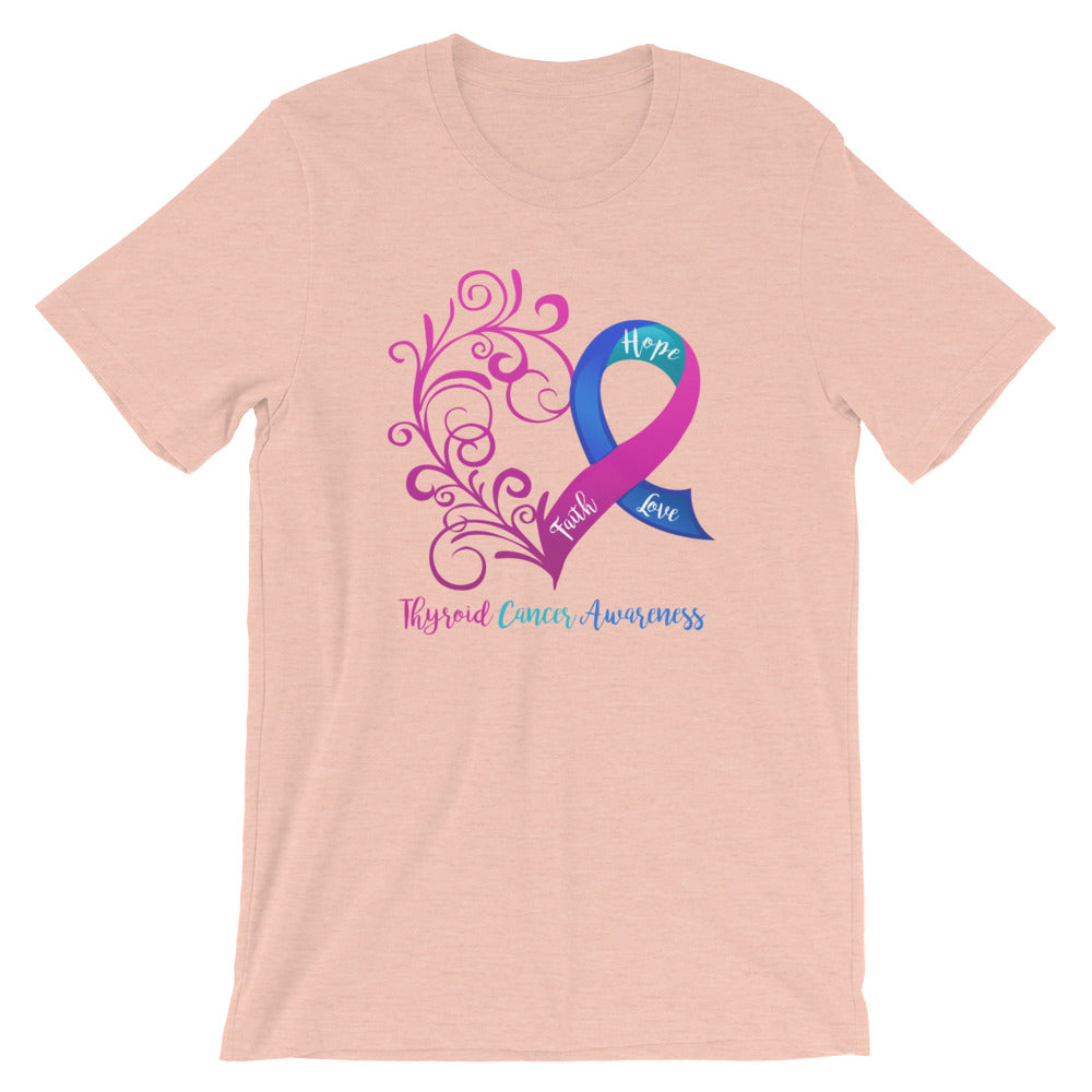 Thyroid Cancer Awareness Cotton T-Shirt - Light Colors