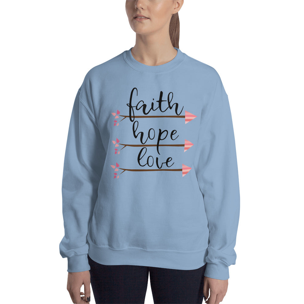 Faith Hope Love Arrows Sweatshirt