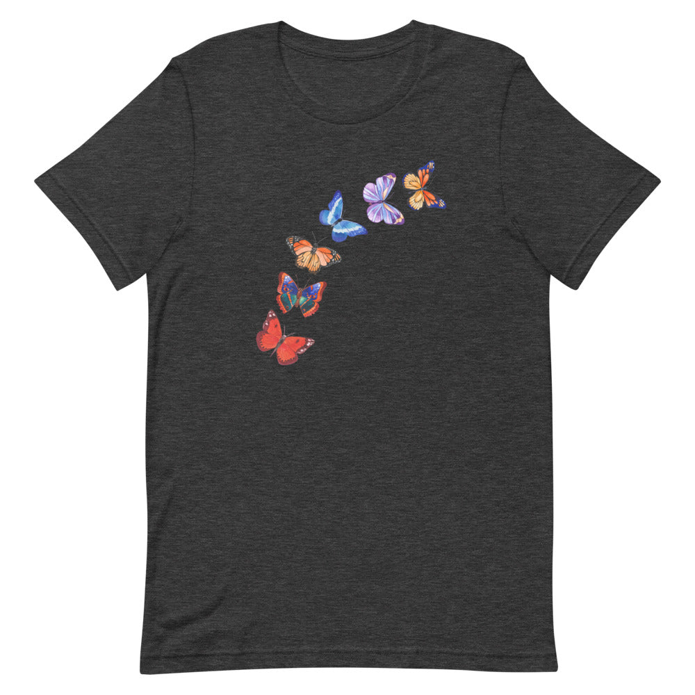 Butterflies in Flight T-Shirt - Dark Colors