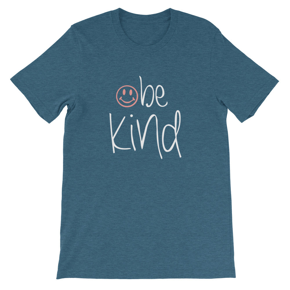 be kind Coral Smile T-Shirt (Dark Colors)