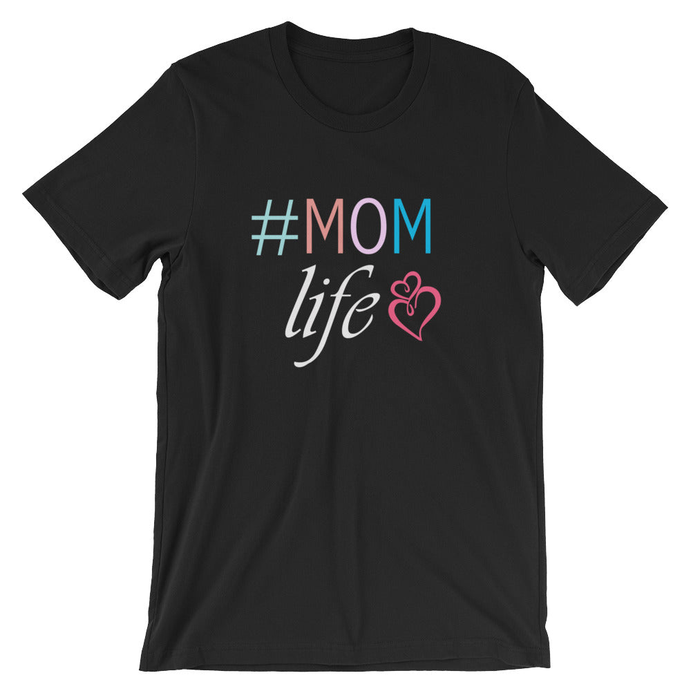 # Mom Life Hearts Cotton T-Shirt