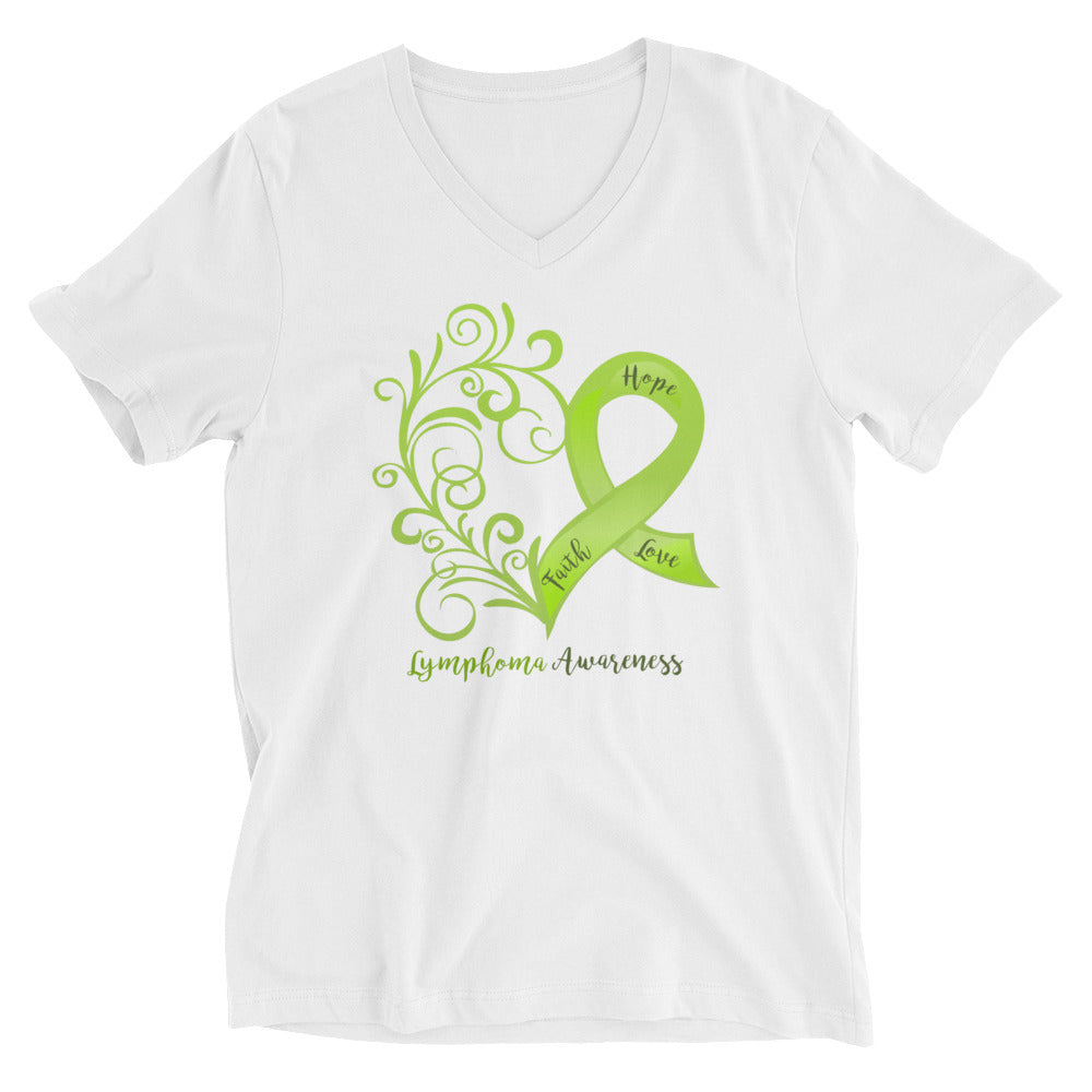 Lymphoma Awareness V-Neck T-Shirt
