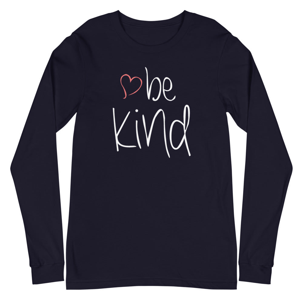 be kind Heart Long Sleeve T-Shirt - Dark Colors