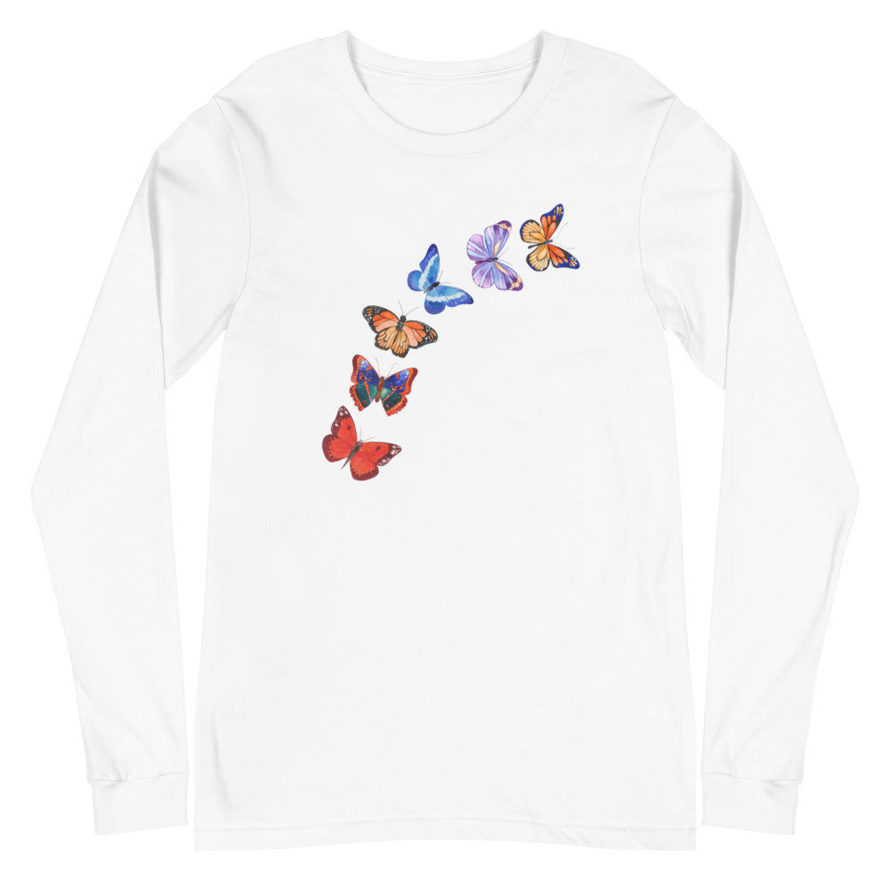 Butterflies in Flight Long Sleeve Tee