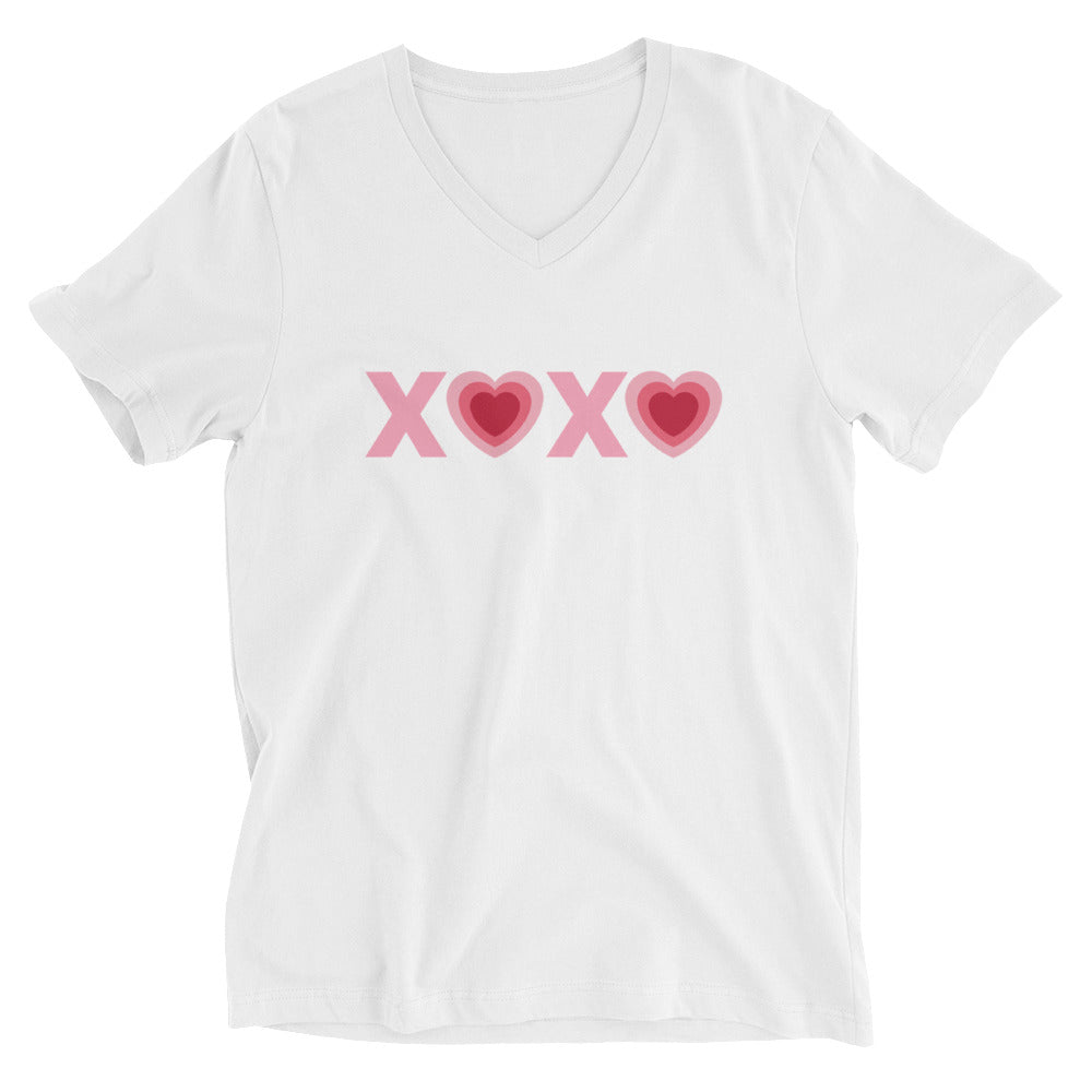 Valentine's XOXO Heart V-Neck T-Shirt