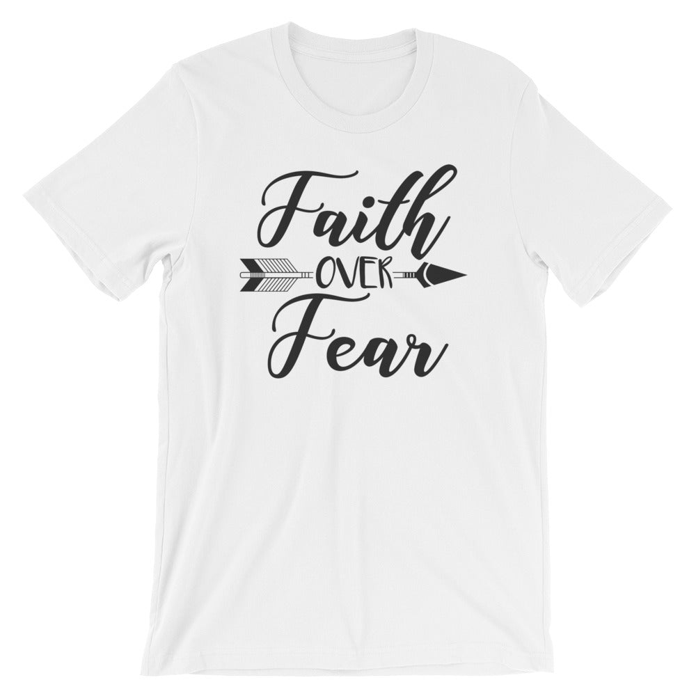 Faith Over Fear Arrow Cotton T-Shirt