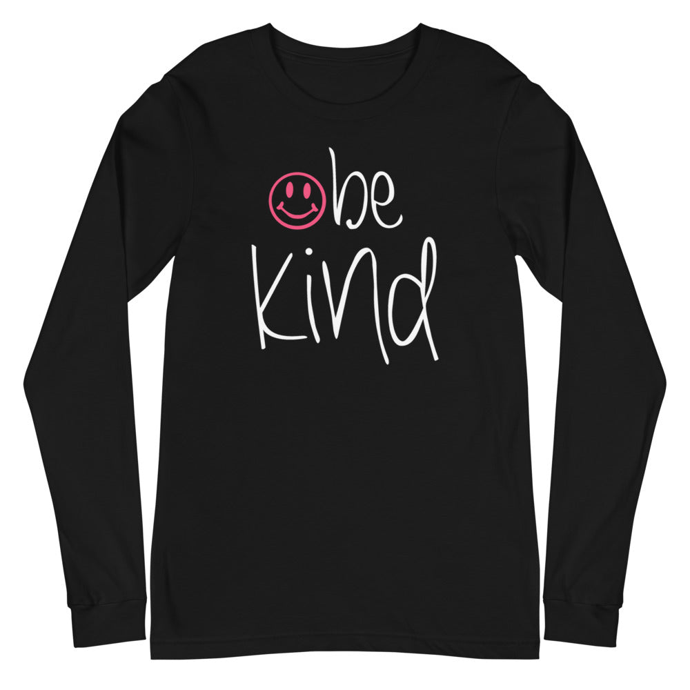 be kind Smile Long Sleeve T-Shirt - Dark Colors