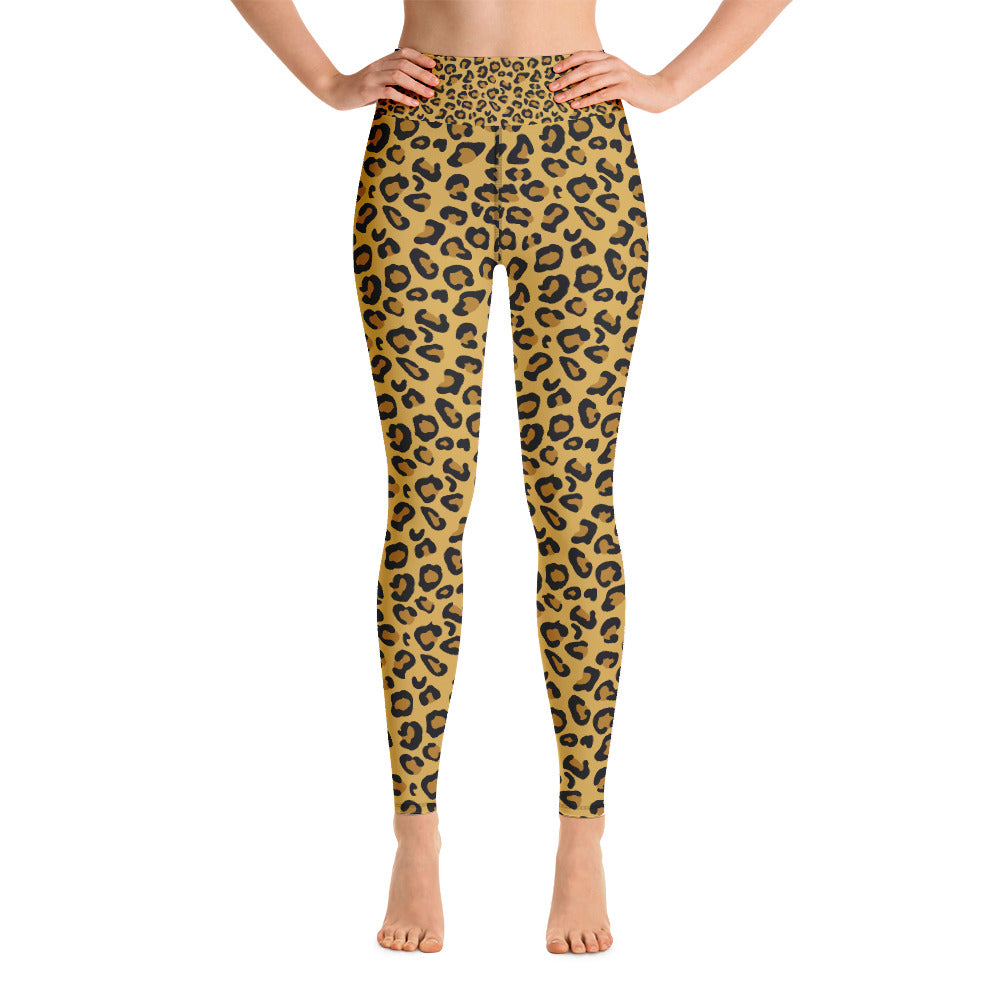 Leopard Skin Yoga Full Length Leggings