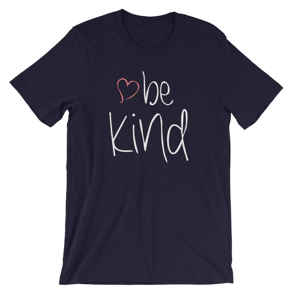 be kind Heart Cotton T-Shirt - Dark Colors