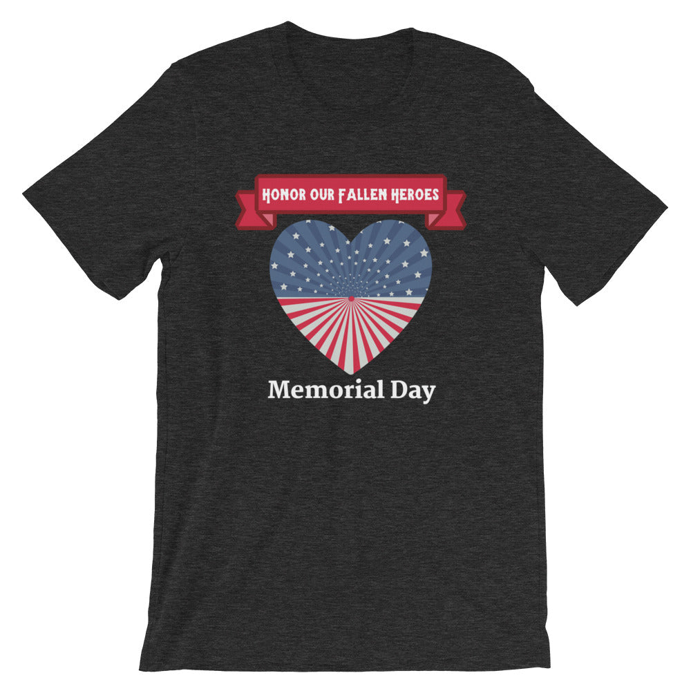 "Honor Our Fallen Heroes" Memorial Day Cotton T-Shirt