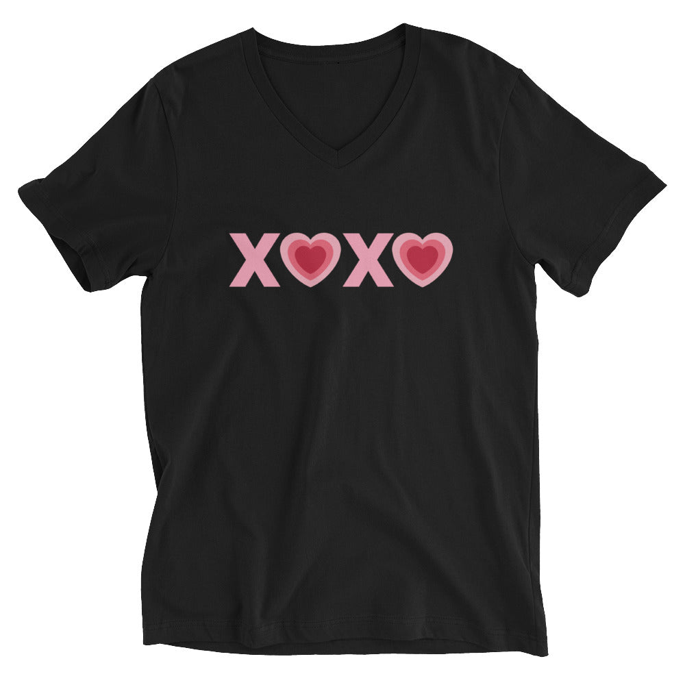 Valentine's XOXO Heart V-Neck T-Shirt