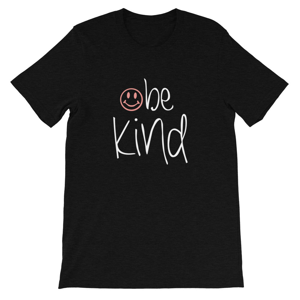 be kind Coral Smile T-Shirt (Dark Colors)