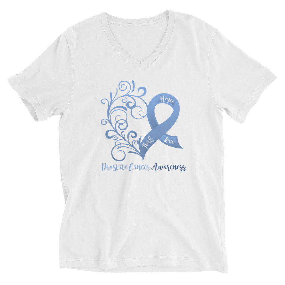 Prostate Cancer Awareness V-Neck T-Shirt