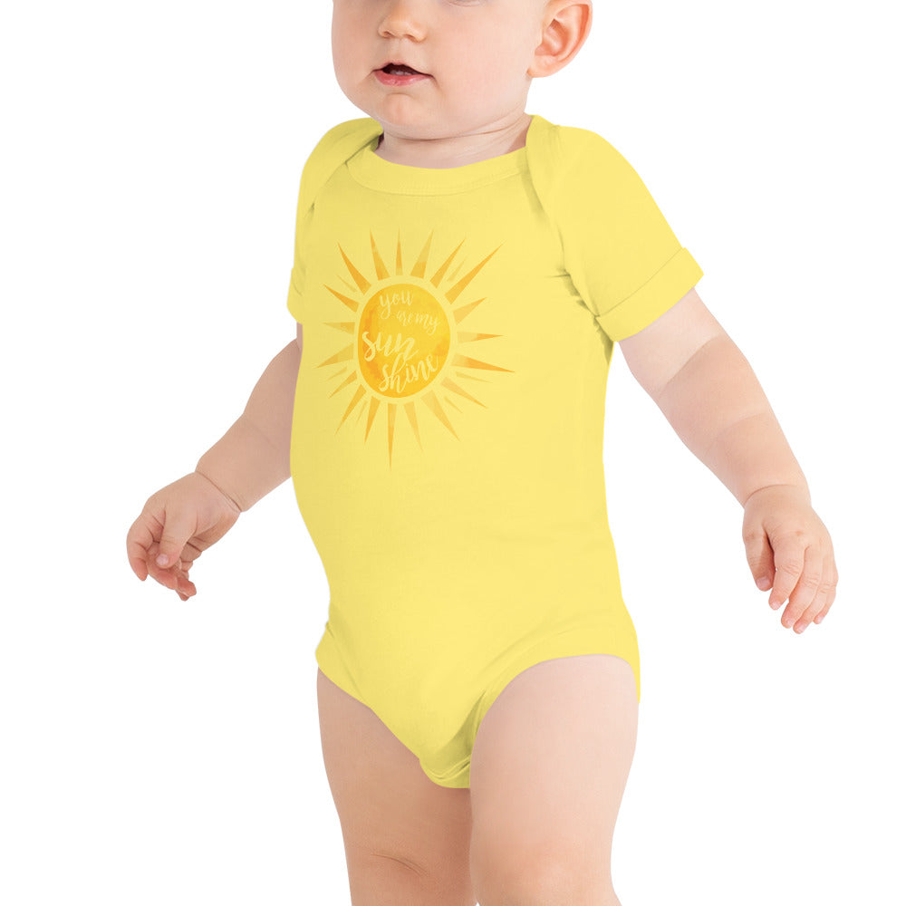 You Are My Sunshine Baby Short Sleeve One Piece