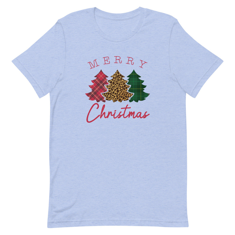Leopard Flannel Christmas Tree T-Shirt