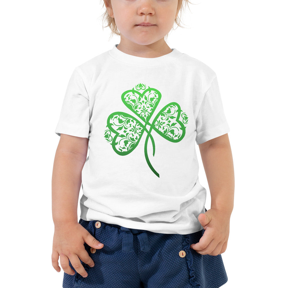 St. Patrick's Day Filigree Shamrock Toddler Short Sleeve Tee