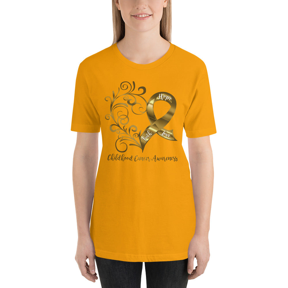 Childhood Cancer Awareness Adult T-Shirt - Several Colors Available