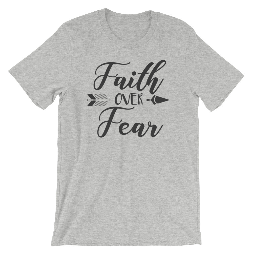 Faith Over Fear Arrow Cotton T-Shirt