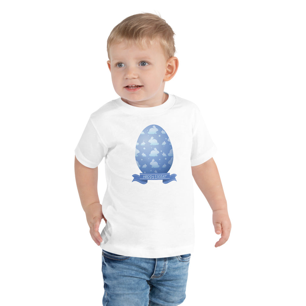 Happy Easter Bunny Egg Toddler Short Sleeve Tee