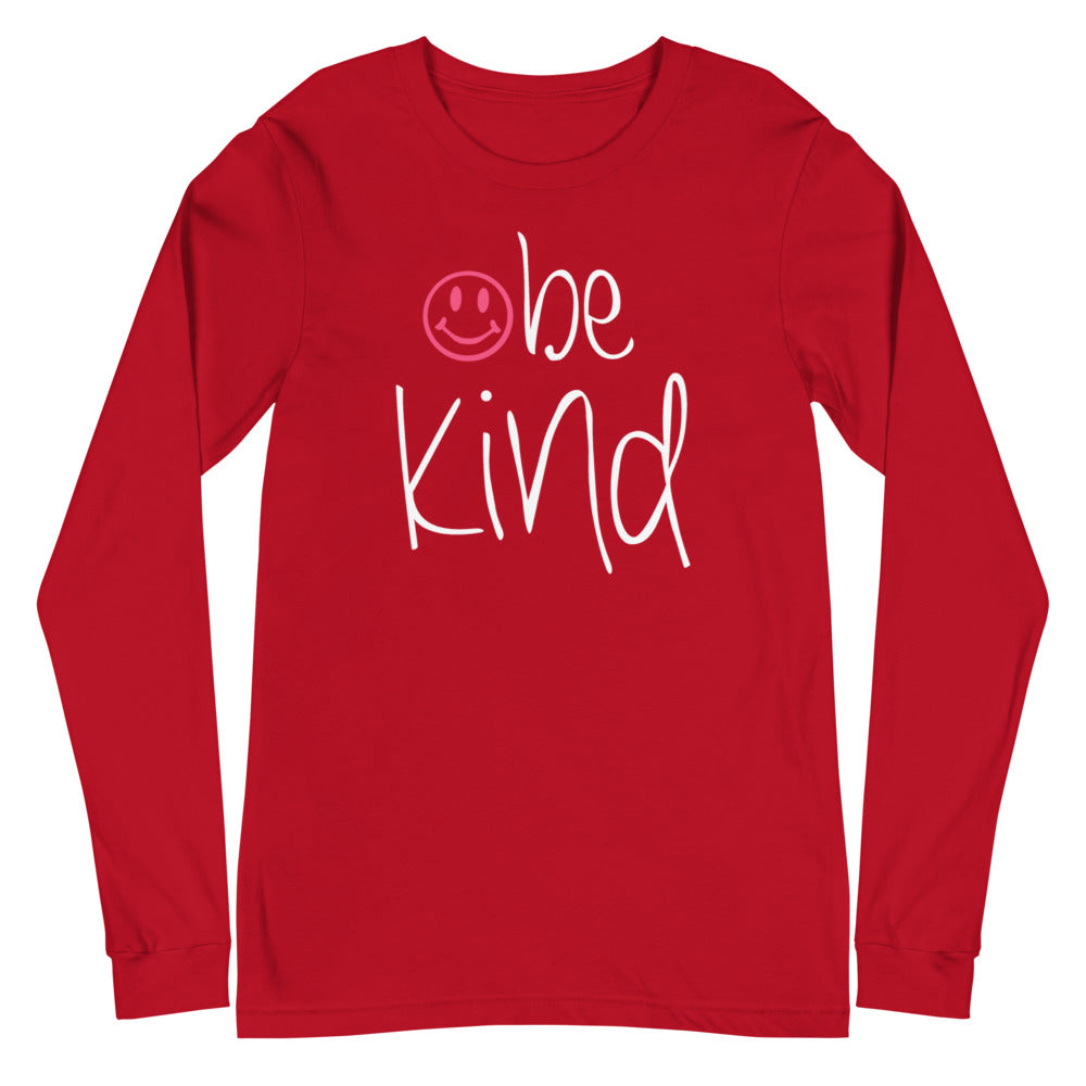 be kind Smile Long Sleeve T-Shirt - Dark Colors