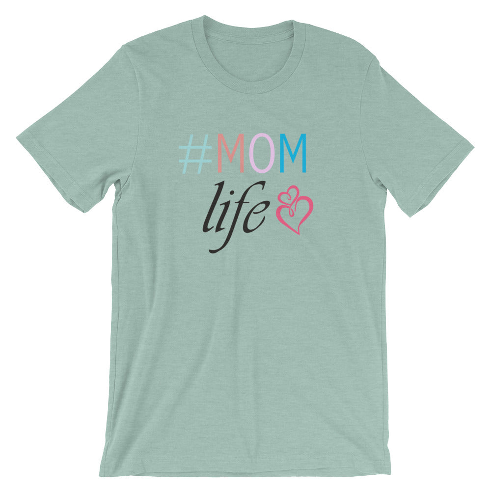 # Mom Life Hearts Cotton T-Shirt