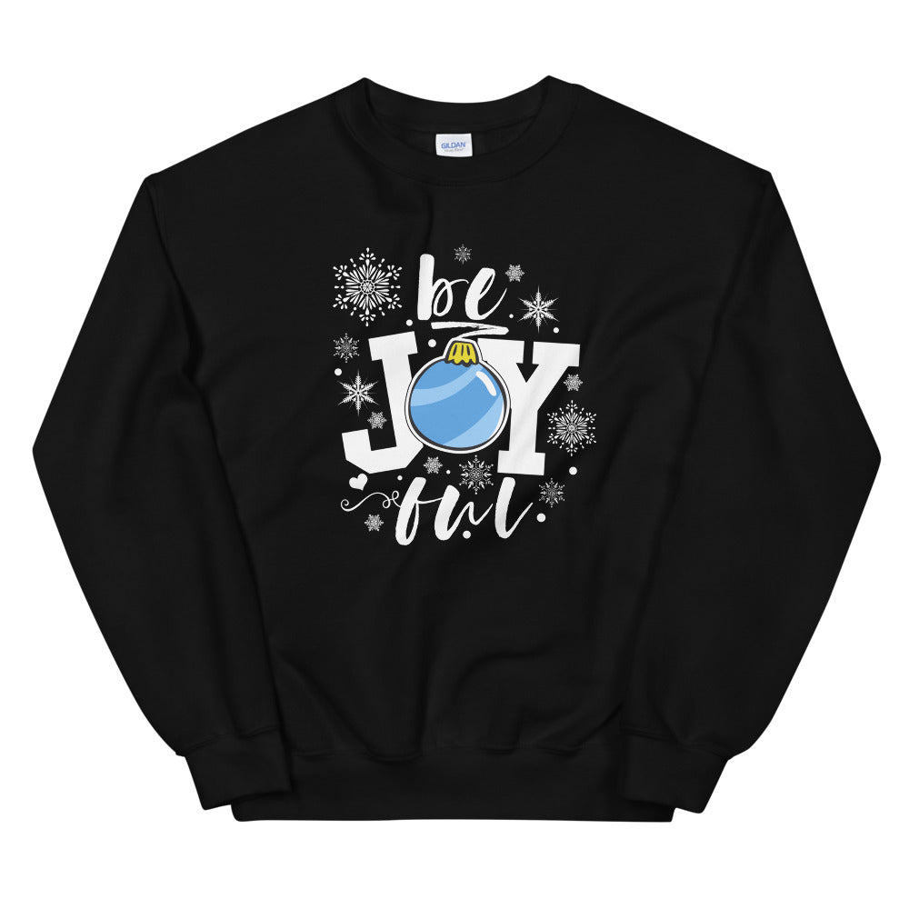 be Joyful Ornament Snowflakes Sweatshirt