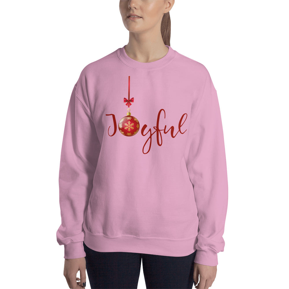 Joyful Script Ornament Sweatshirt