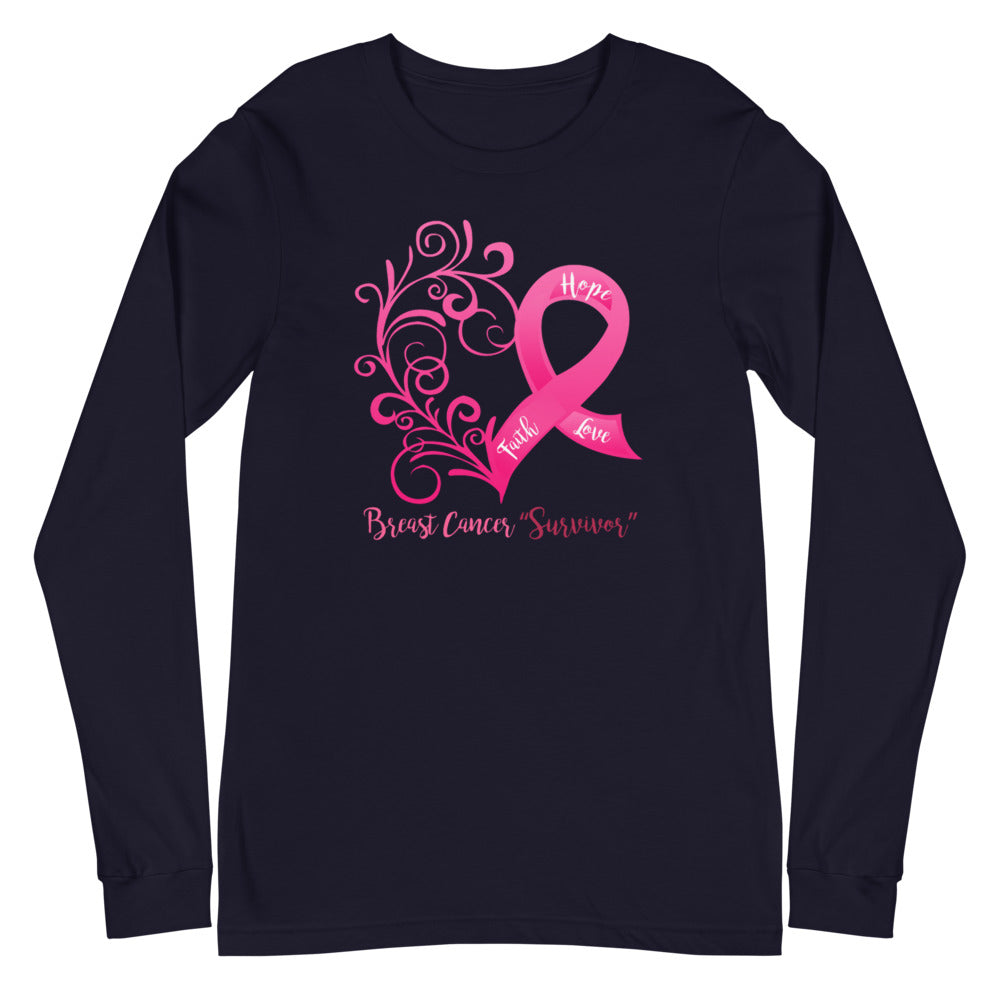 Breast Cancer "Survivor" Long Sleeve Tee