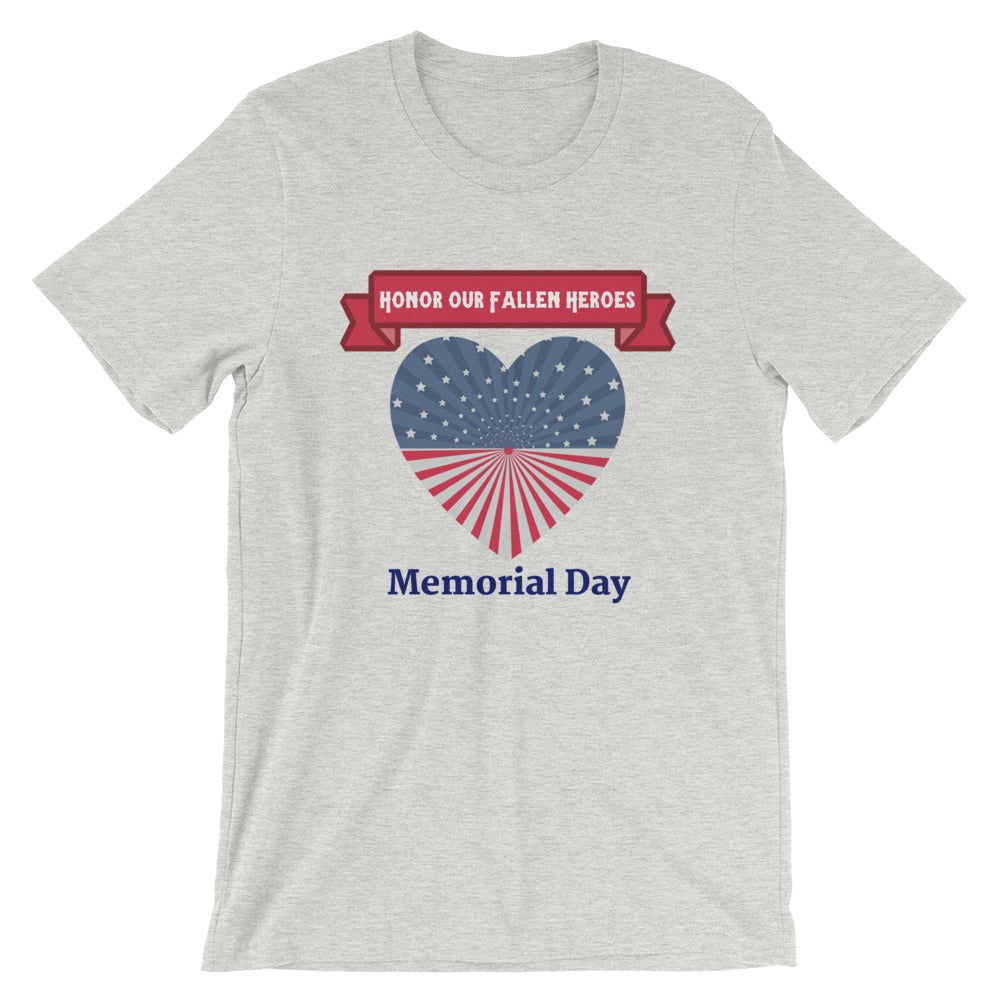 "Honor Our Fallen Heroes" Memorial Day Cotton T-Shirt