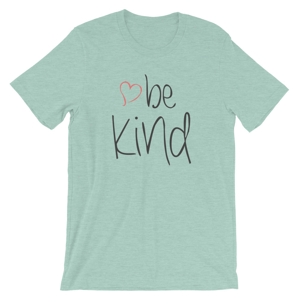 be kind Heart Cotton T-Shirt - Light Colors