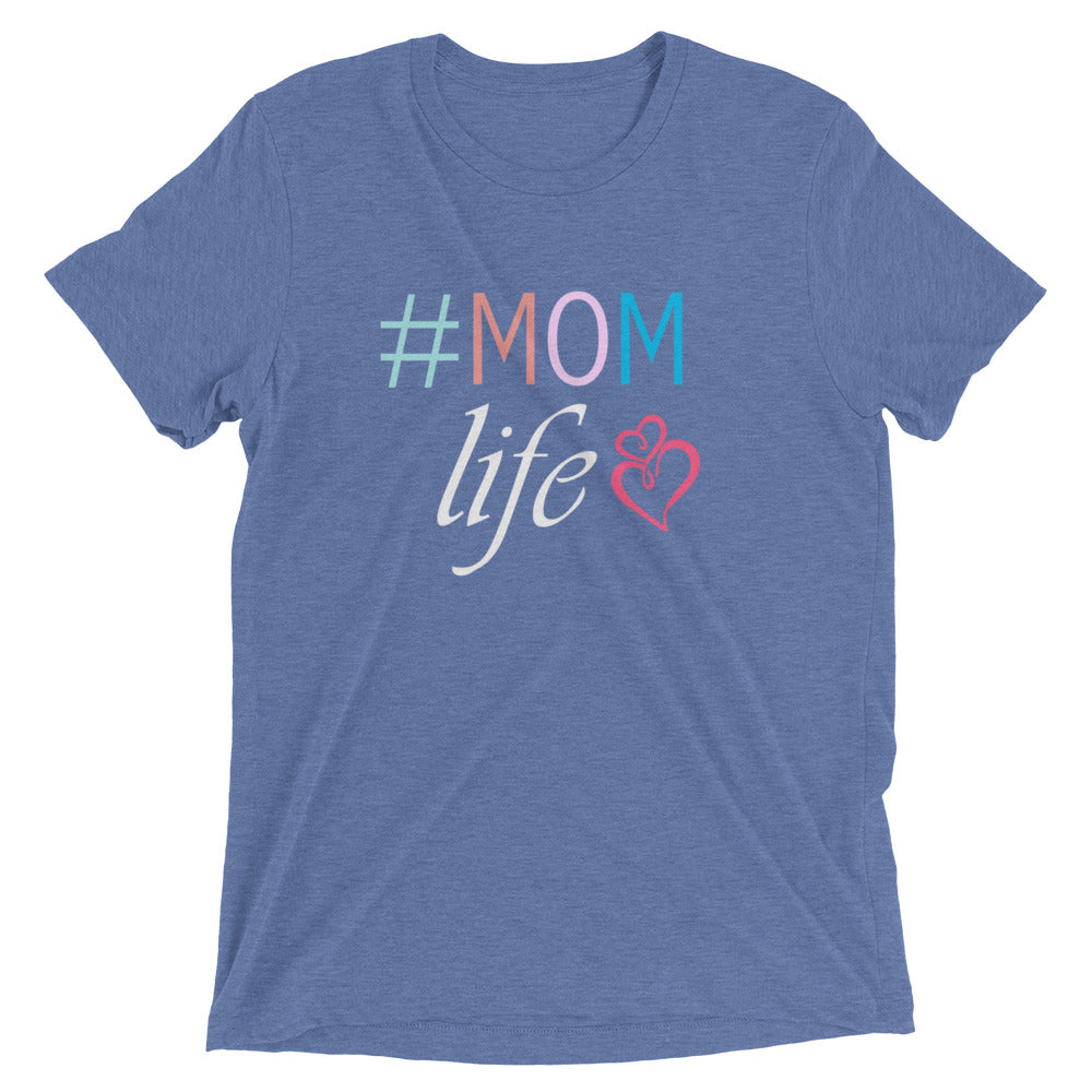 # Mom Life Hearts Tri-blend T-Shirt