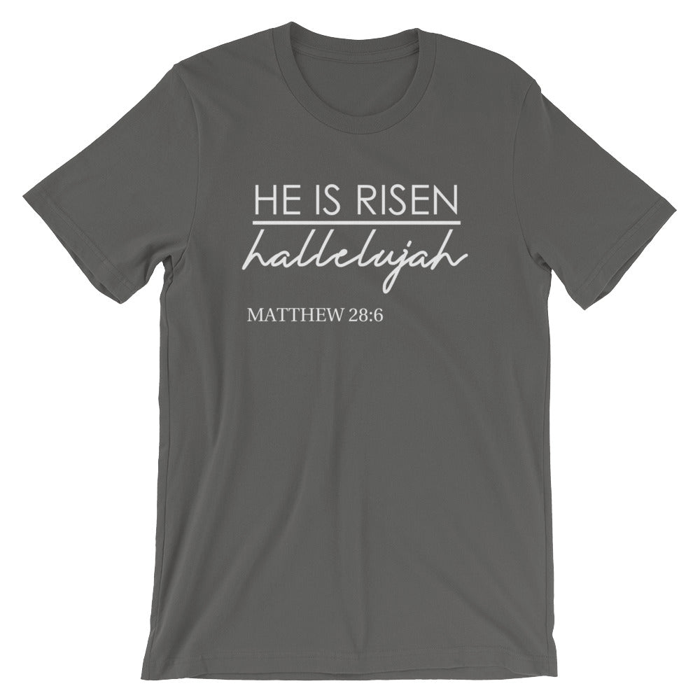 He Is Risen hallelujah Cotton T-Shirt