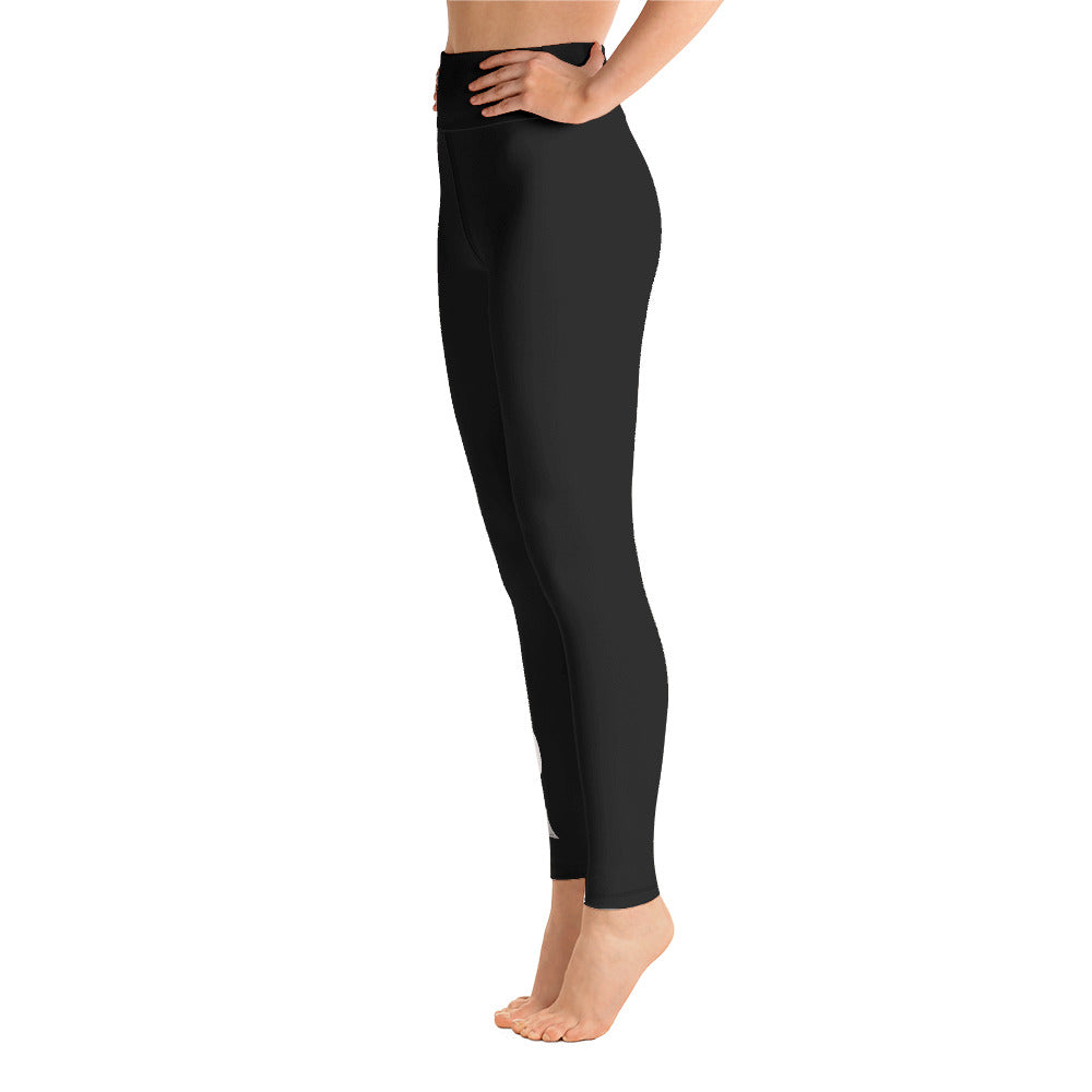 Lung Cancer "Supporter" Yoga Full Length Leggings (Black)