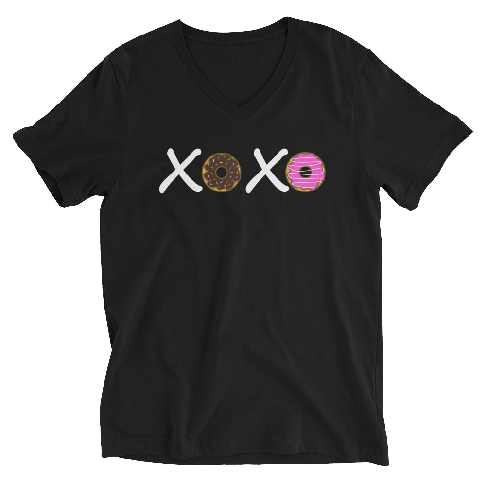 XOXO Donuts Cotton V-Neck T-Shirt