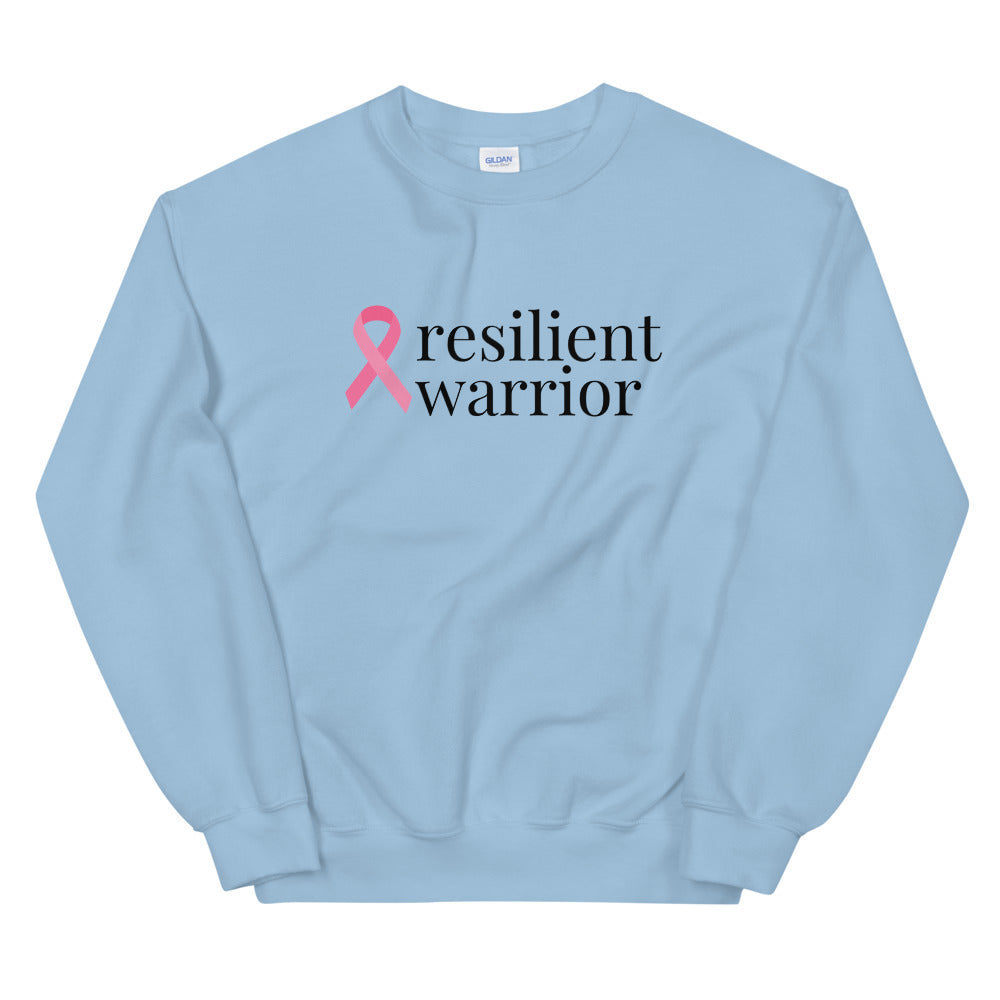 Breast Cancer resilient warrior Ribbon Sweatshirt