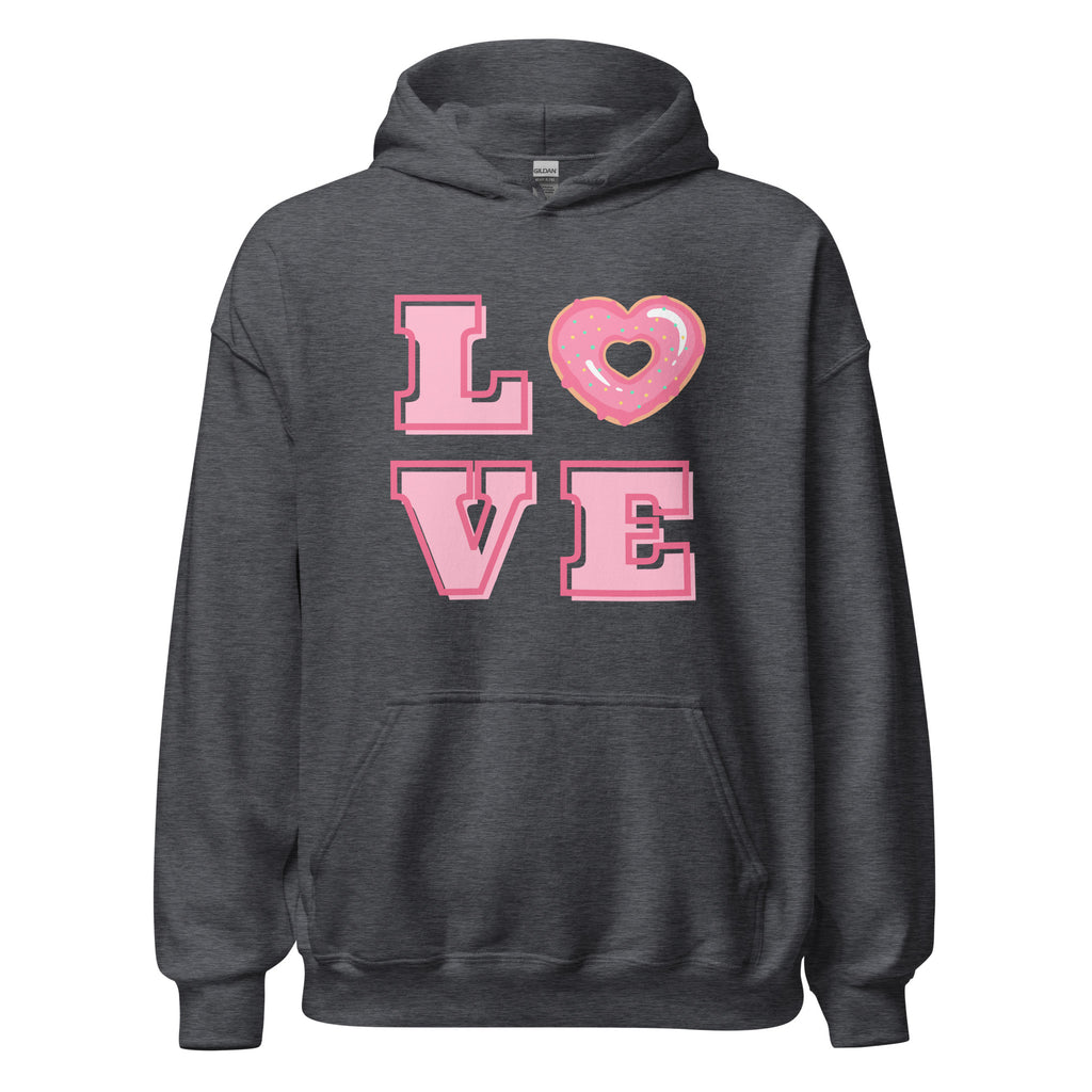 Love Heart Donut Hoodie - Several Colors Available