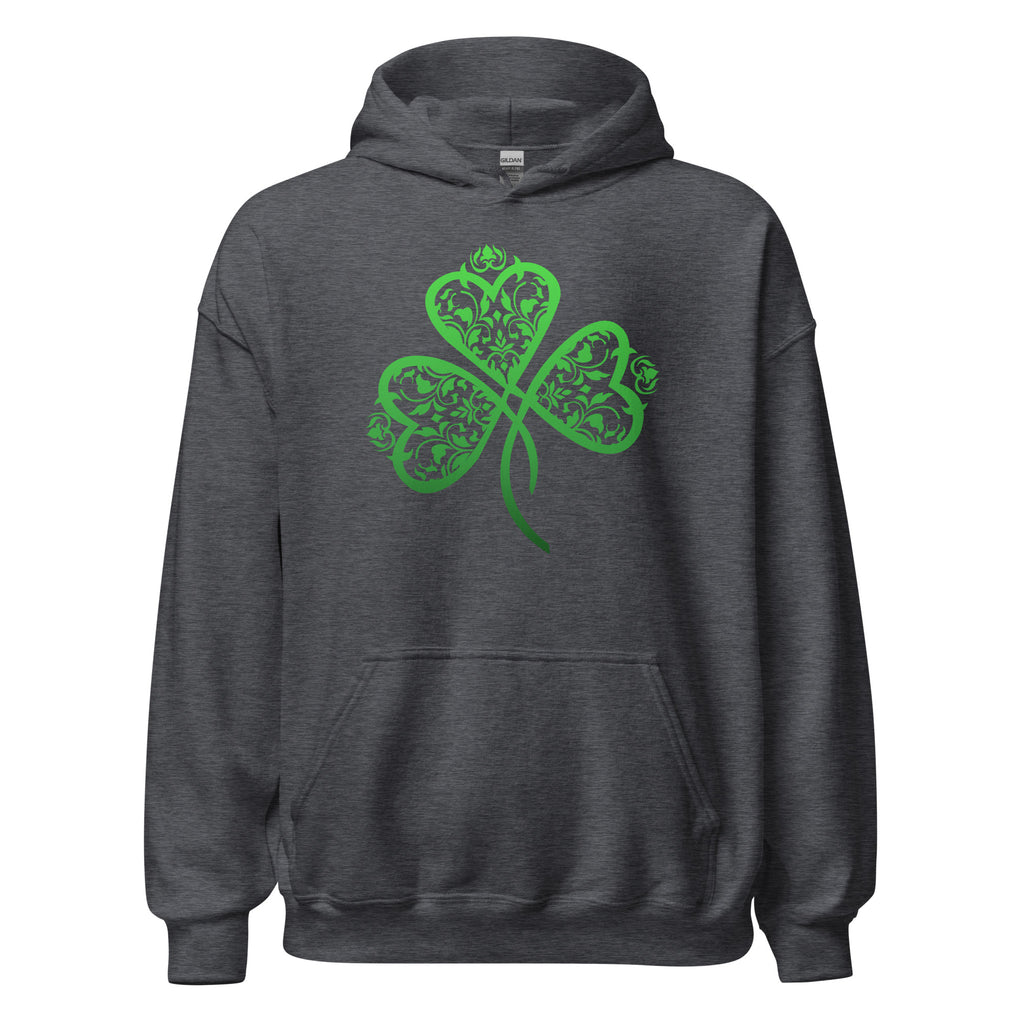 St. Patrick's Day Filigree Shamrock Hoodie - Several Colors Available