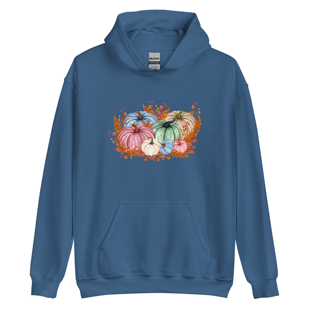 Fall Watercolor Pumpkins Hoodie - Several Colors Available