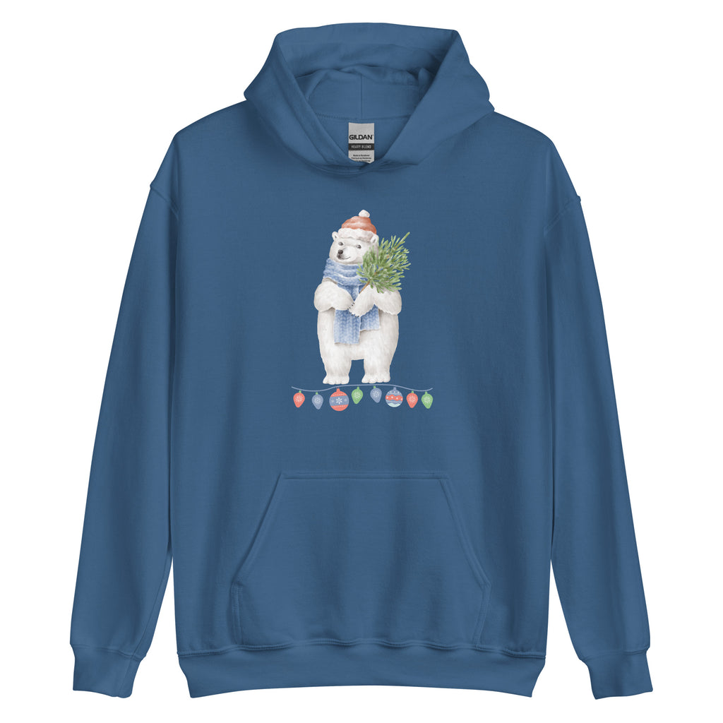 Vintage Watercolor Polar Bear Hoodie (Several Colors Available)