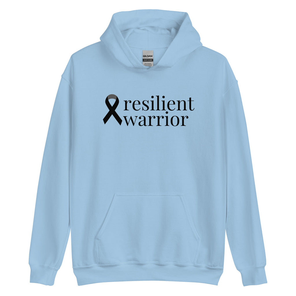 Melanoma & Skin Cancer resilient warrior Hoodie (Several Colors Available)